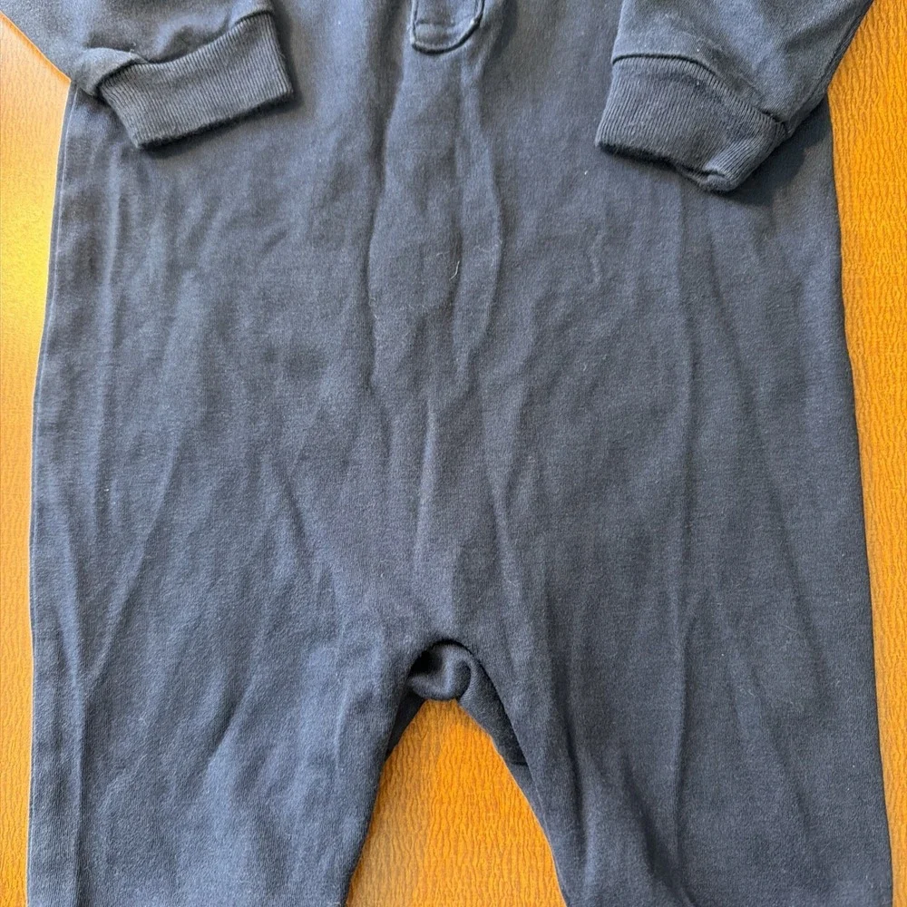 Ralph Lauren Boys 6 Months Navy Blue One Piece Long All Pima Cotton